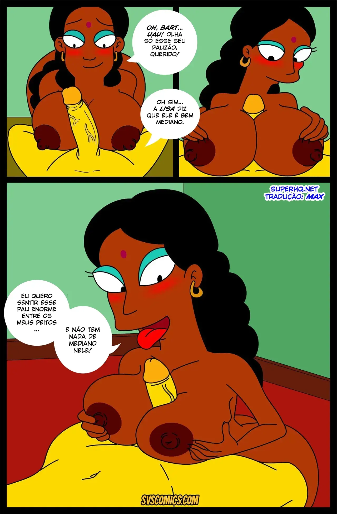 O Segredo de Manjula | Os Simpsons Hentai - Página 9