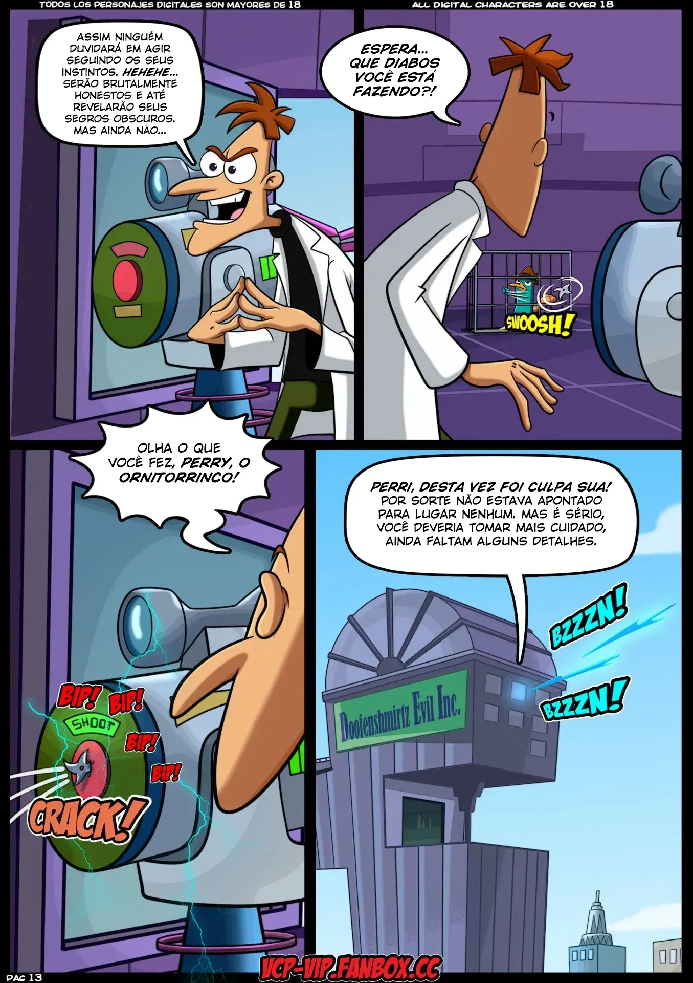 Phineas e Ferb HQs +18: Secretos Familiares - Página 9