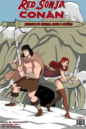 Sonja Vermelha e Conan Uma Jornada Pervertida - Ler online HD - Página 1