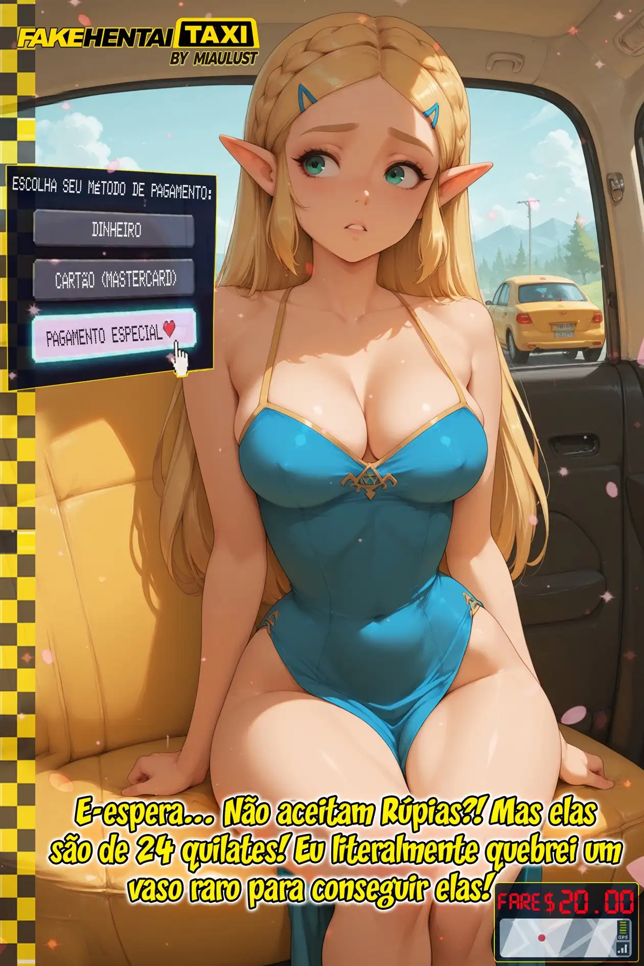 Viagem de Táxi Pervertida com Zelda - Página 3