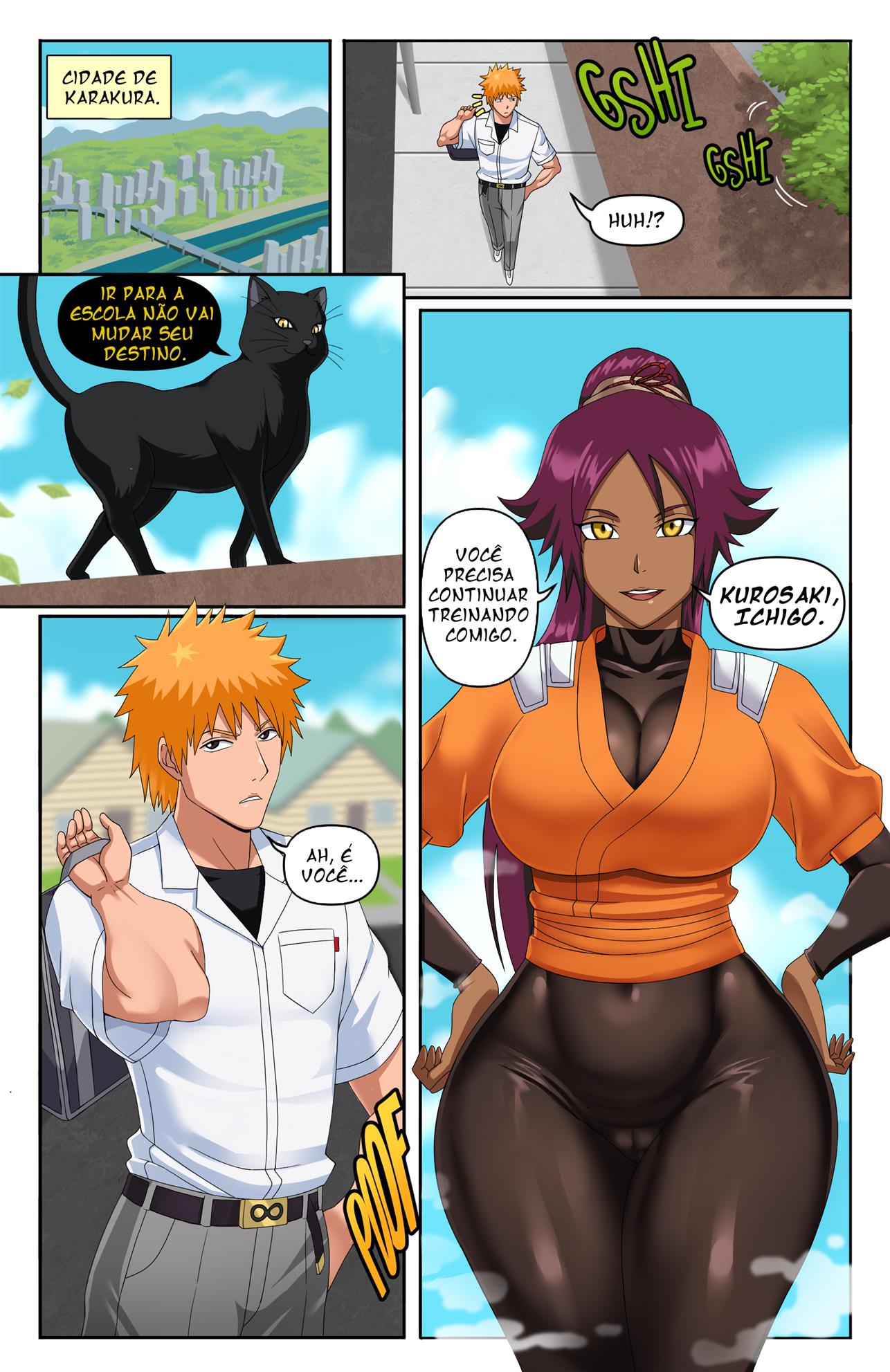 Yoruichi em busca do pau de Ichigo - Página 2