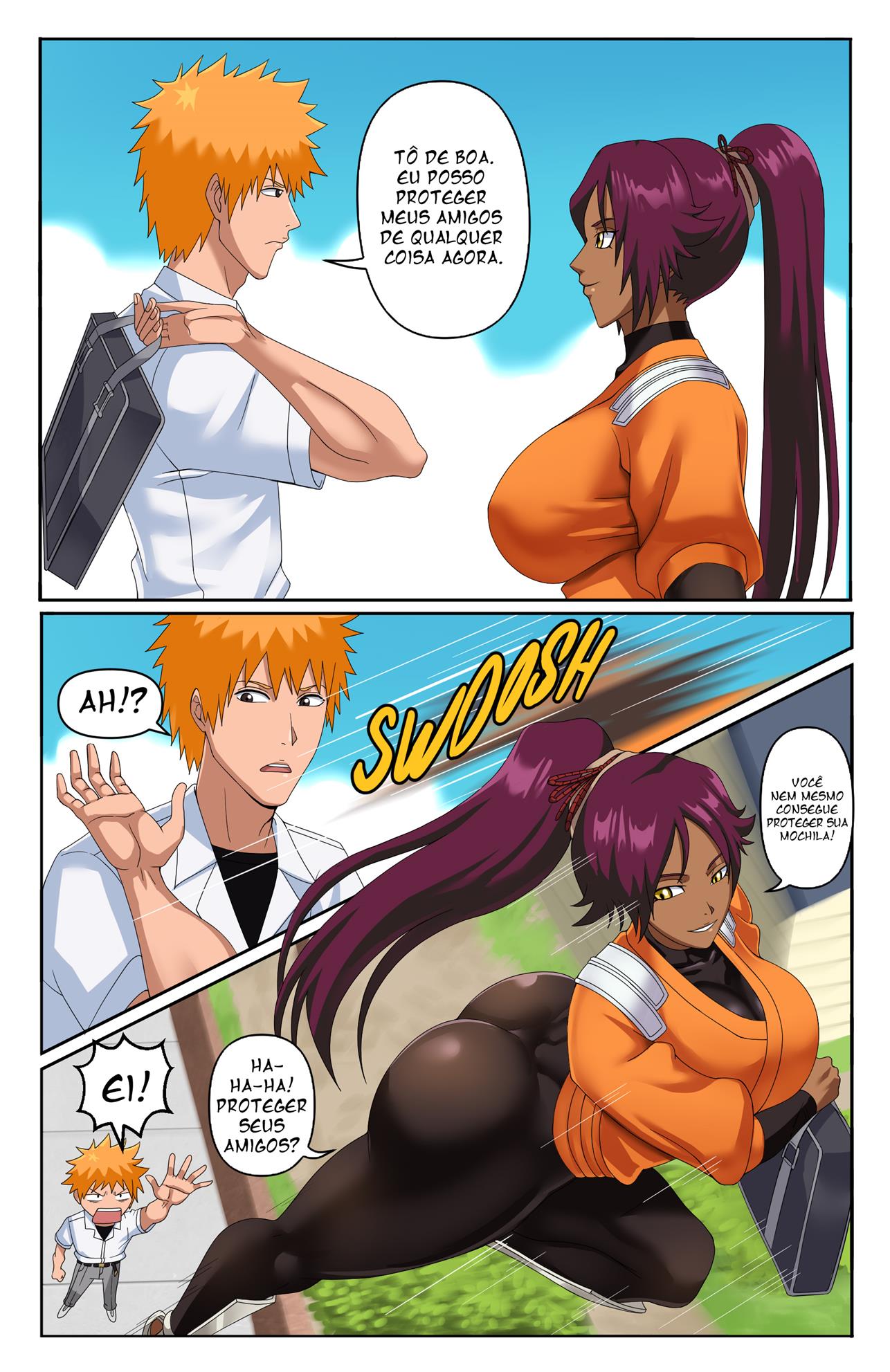 Yoruichi em busca do pau de Ichigo - Página 3