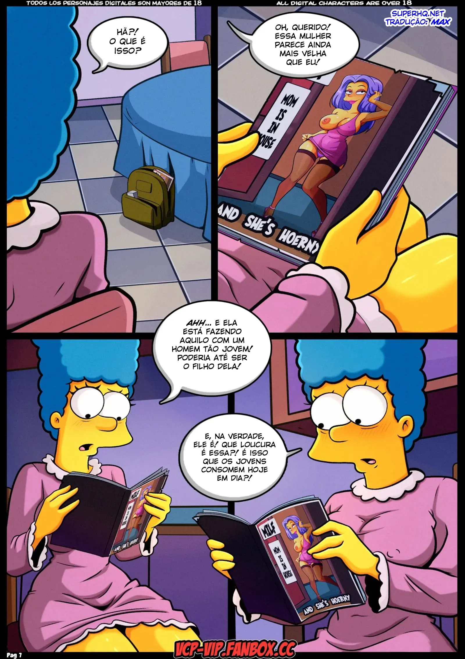 Reaquecendo a Mamãe | Simpsons Hentai - Página 8