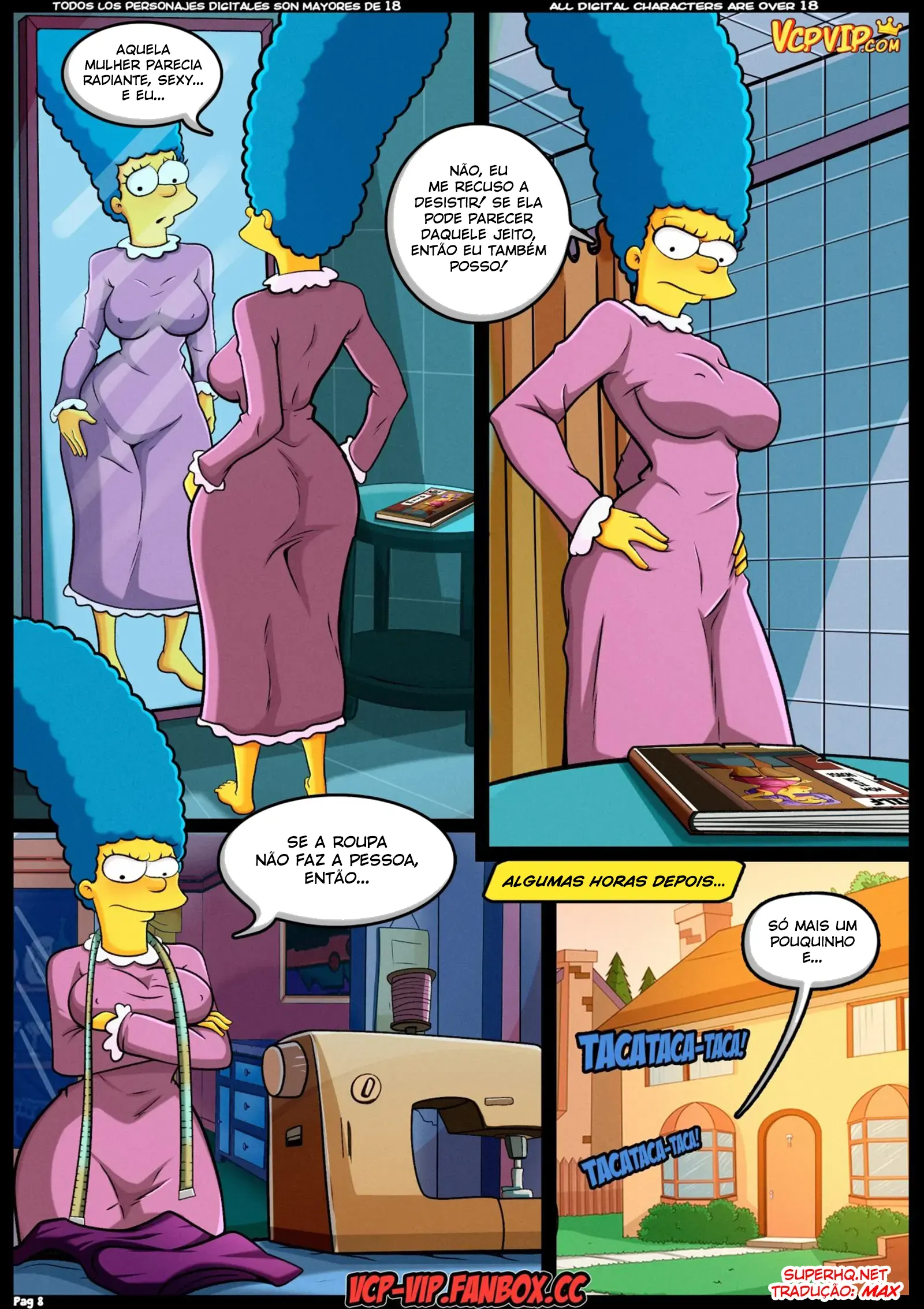 Reaquecendo a Mamãe | Simpsons Hentai - Página 9